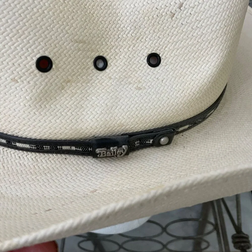Bailey U-Rollit Shantung Panama 4X Cowboy Hat Ivory  S/M size
